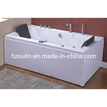 White Acrylic Sanitary Whirlpool Massage Bathtub (OL-658)