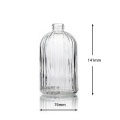 Bouteille de distributeur de savon à main en verre transparent 18 oz