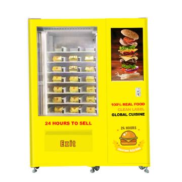 Burger Vendor With Lcd Advertising Screen