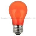 Amber Color Coating Incandescent Bulb with 10W/15W/25W/40W