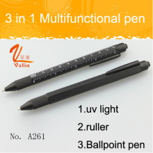 Stylo à outils multifonctionnel 3 en 1 populaire avec lumière UV