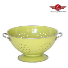 Metal Round High Quality Fruit Basket Bowls with Colorful Painting