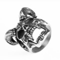 Retro animal sheep head ring domineering men's jewelry