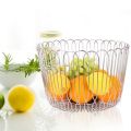 Panier en treillis métallique creux pour fruits en acier inoxydable