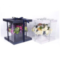 Food Grade PET Plastic Wedding Square Cake Box