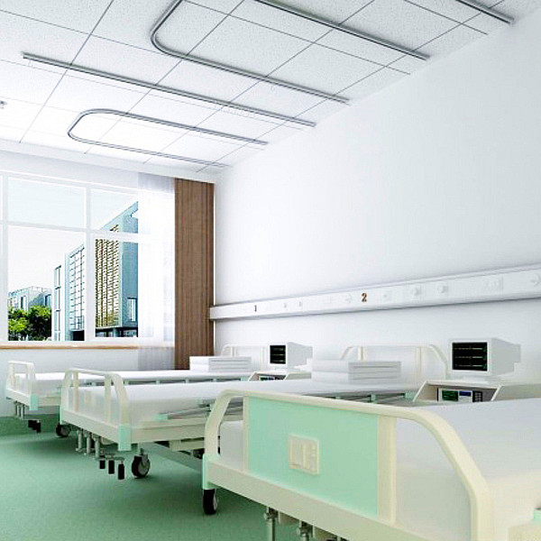 Medical curtain track aluminum profile