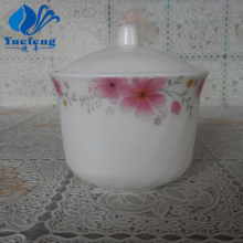 Opal Glass Pressing Sugar Pot With Lid