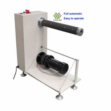 Automatic label roll unwinding machine roll rewinder