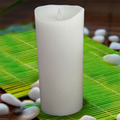 Conjunto de vela votiva marfim movendo Wick luminária