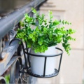 Outdoor & Indoor Steel Art Hanging Baskets Flower Pot Stand Plant Holder Shelf