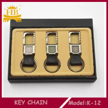 Promotion Leather+Metal Hot Selling Car Keychain