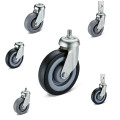 TPR Shopping Trolley Rubber Caster Wheel