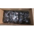 13G Negro Poliéster Shell Negro Arrugas Palma Látex Dipping Guantes