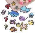 Fish turtle Cartoon sea Animals Embroidered Patches