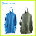 Polyester adulte Poncho à pluie PVC Rpy-052