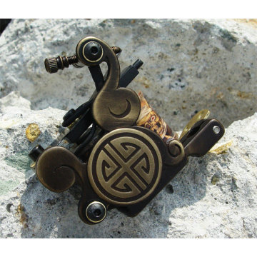 New style Brass Carving Tattoo Machine Gun