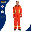 Mens Cotton Orange High Visibility Safety Coveralls