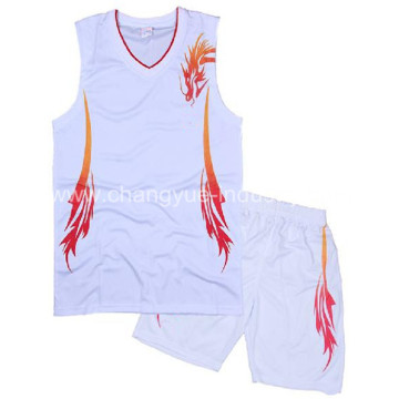 polyester mesh basketball sportswear with fashion design