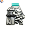 Gold Color Bulldog Race Metal Medal