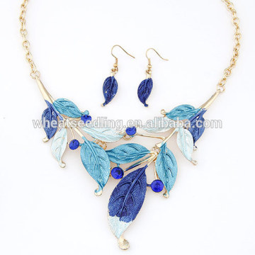 American fashion metal bohemia simple painting leaves jewelry sets