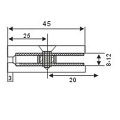 Zinc Alloy Square Bathroom Glass Fixing Clamp (CR-G06)