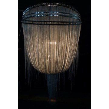 Lampe suspension en alliage de cristal en aluminium de haute classe (KA10881)