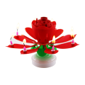 Flower Birthday Party Music Candle