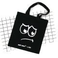 Custom eyes face canvas shopping hand bags