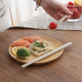 Colorful Biodegradable Reusable Wheat Round Plastic Spoon