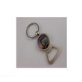 Venta al por mayor del anillo dominante, Keychain con el abrelatas de botella (GZHY-KA-138)