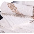 Canasin luxo de toalhas de rosto 100% algodão bordado
