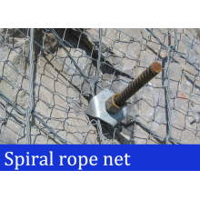 Estabilização da rocha Spiral Rope Net