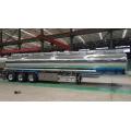 Mirror Aluminum Alloy Fuel Tanker Truck Semi-Trailer