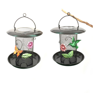 Functional Garden Hanging Decoration Metal Birdfeeder