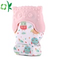 Luvas de Mordaça de Silicone BPA Free Baby Owl Mitten