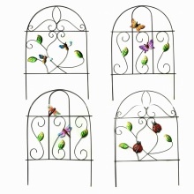 Handmade Spring Garden Decoração Metal Fence Craft-46CMH