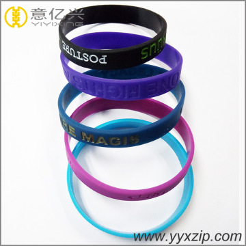 Hot Sale ink filled silicone wristbands for gift