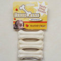 Dog Chew 3 &quot;White Bleached Pressed Bone Productos para mascotas