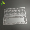 12 egg transparent clamshell plastic carton trays