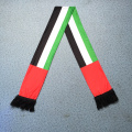 Soft Knitted polyester Transfer Printing UAE FLag National Day Celebrate Scarf