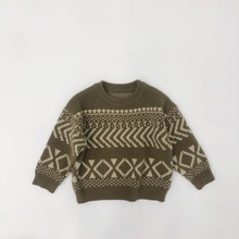 Pull pour garçons rétro pour enfants Pull Filles chauds