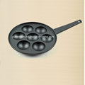 7PCS Cast Iron Pizza Pan with Handle Size 23cm