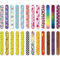 Slap Bracelets with Colorful Hearts Emoji and Unicorn