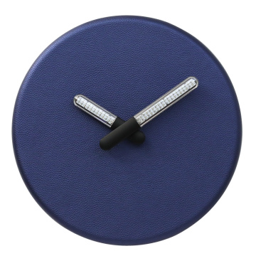 Blue Wall Clock With Light