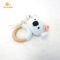 Crochet Beech Wood Koala Teether Baby Toys