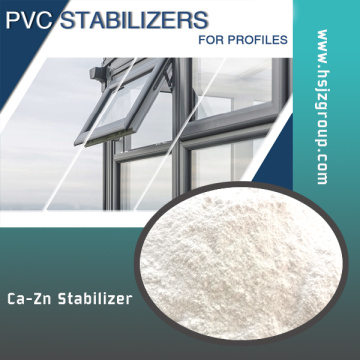 Estabilizador de calor em PVC de uma embalagem para perfil de PVC