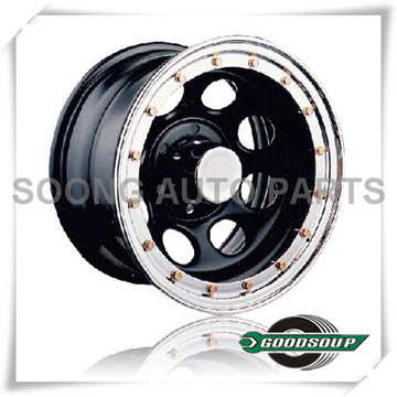 Soft 8-Beadlock Wheels GS-105-2 Stahlrad von 15 &quot;bis 17&quot; mit verschiedenen PCD, Offset und Vent Loch