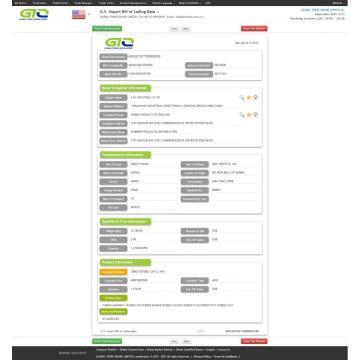 DONNÉES D&#39;IMPORTATION ÉTATS-UNIS