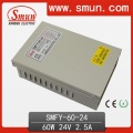 24V 2.5A 60W IP40 Rainproof Switching Power Supply for Outdoor