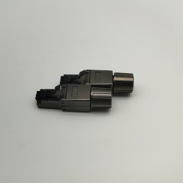 180 degrés Cat8 Zinc Casting RJ45 Plug modulaire